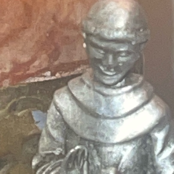 St Francis Mini pewter statue - Picture 5 of 5